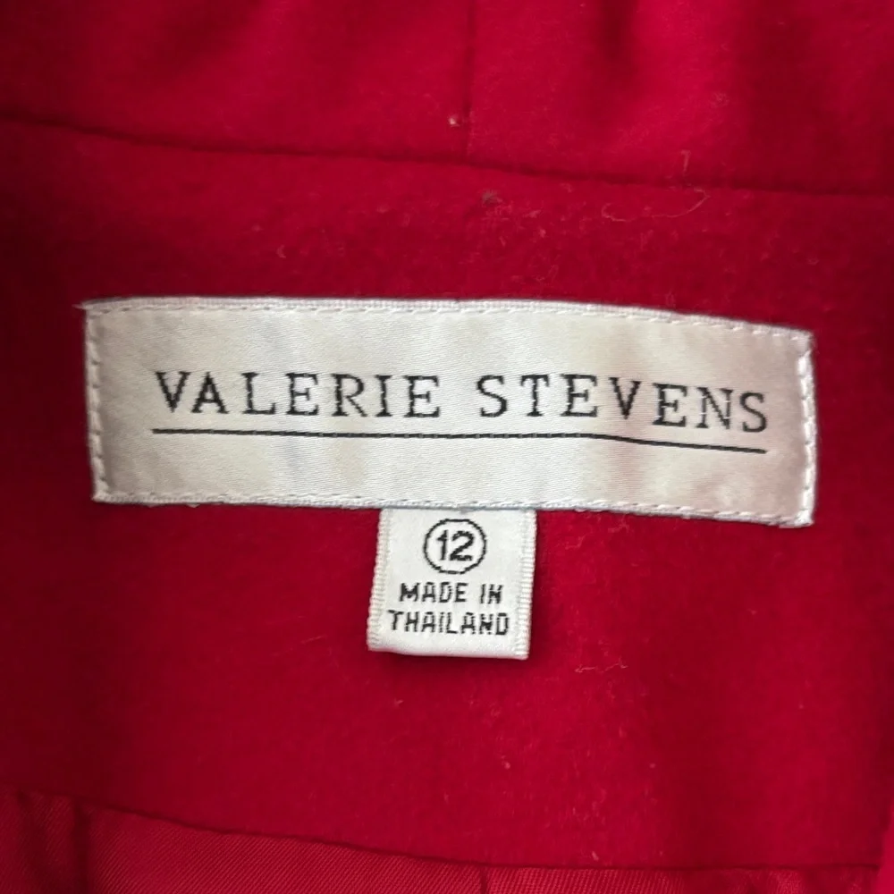 Vintage VALERIE STEVENS Wool & Cashmere Blend Long Boxy Blazer, Size 12 - Picture 8 of 10